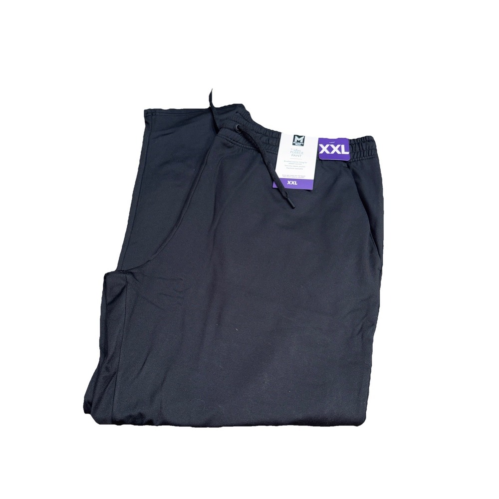 NWT Men's BLACK MEMBERS MARK Fleece Pant Size XXL
